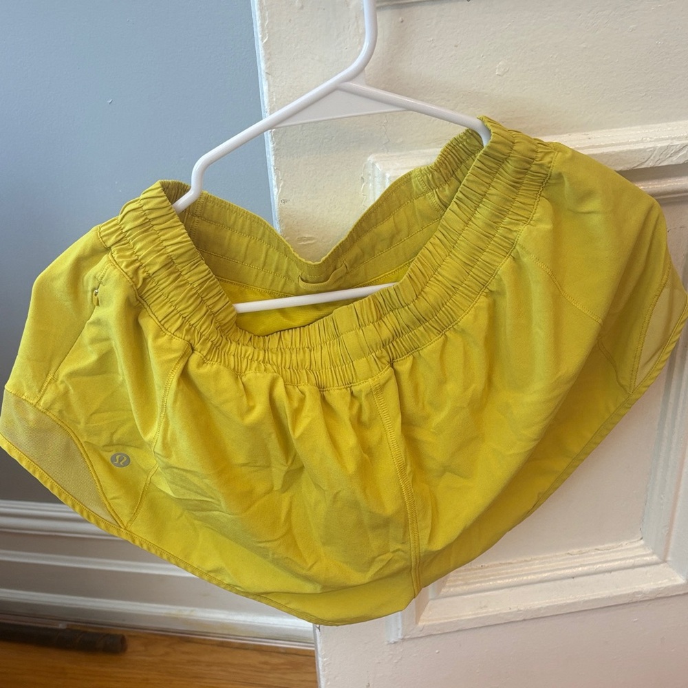 lululemon athletica Yellow Athletic Shorts